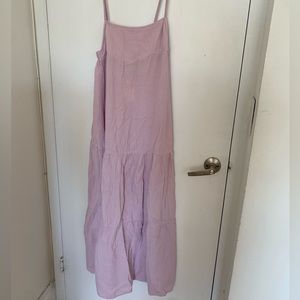 NWT Mango Cotton Midi Dress in Purple | size S